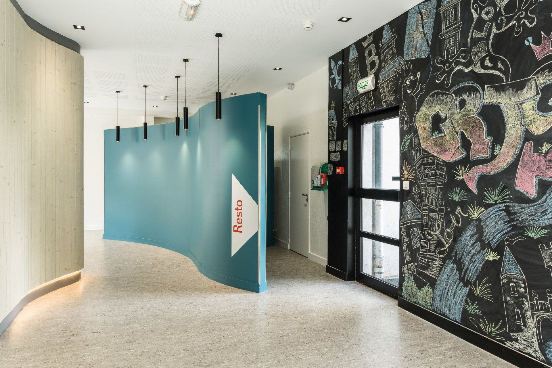 Séparation d'un espace avec des plaques de plâtre