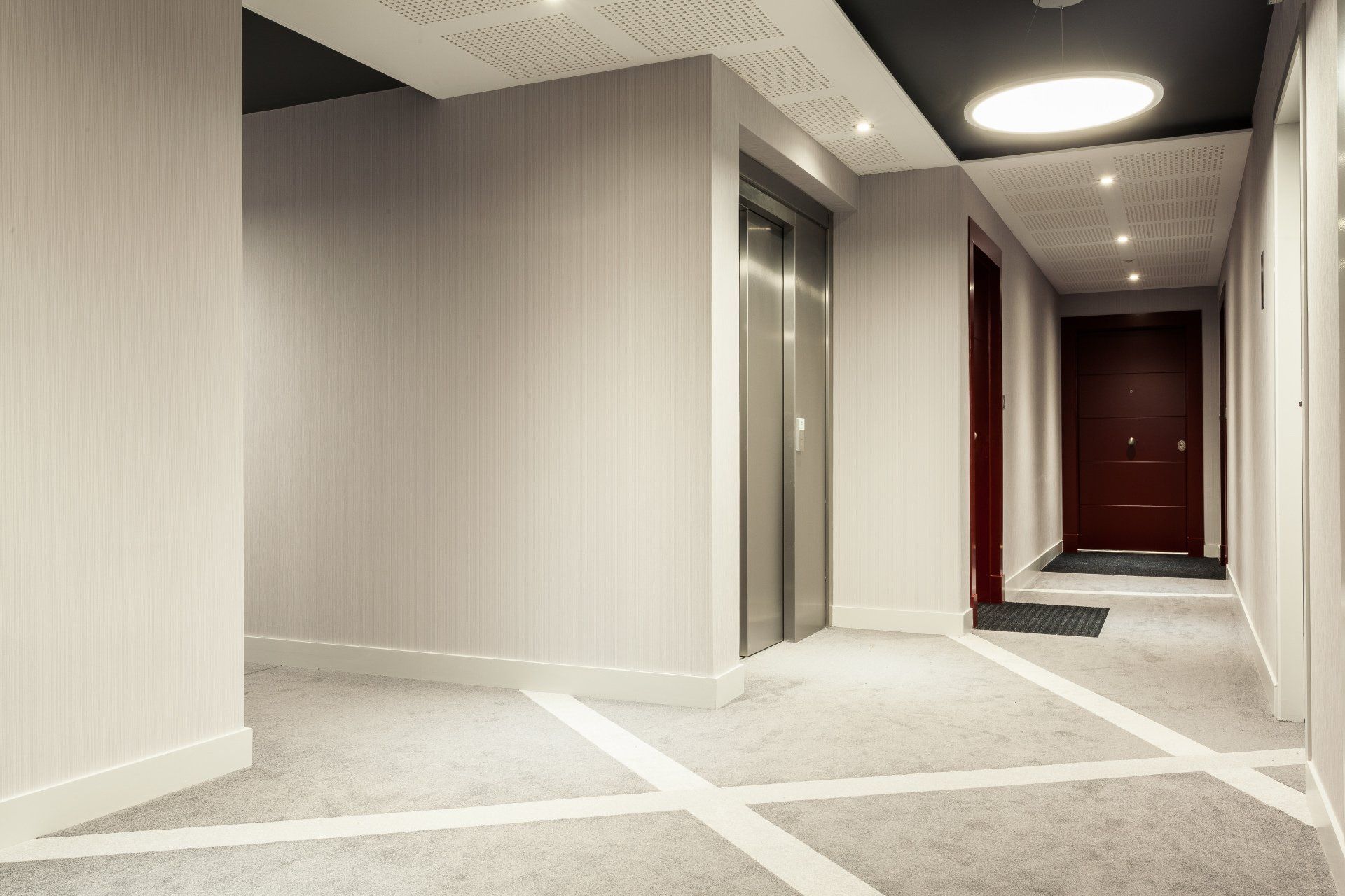 Couloir d'un immeuble rénové