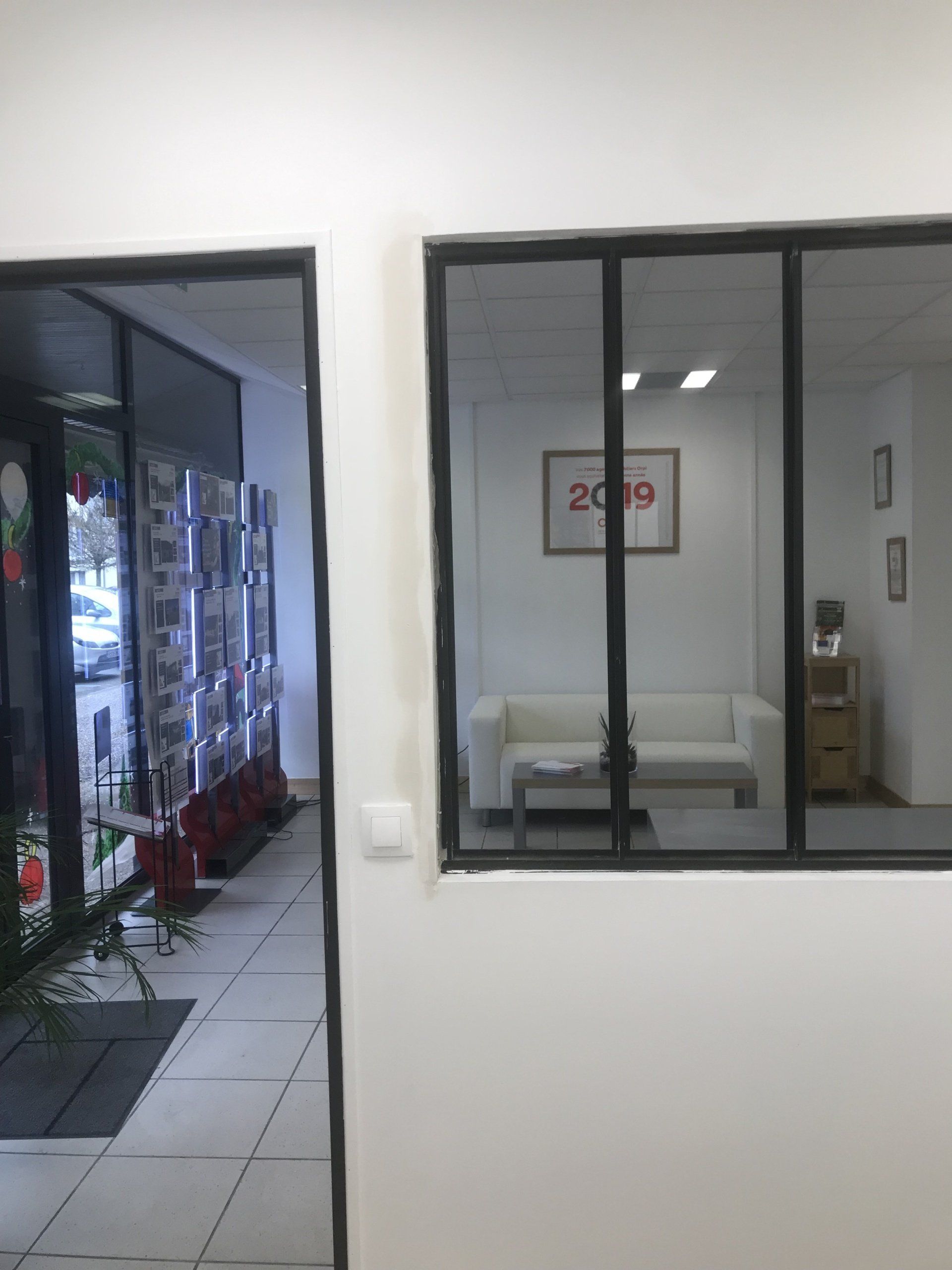 Verrière dans plaque de plâtre