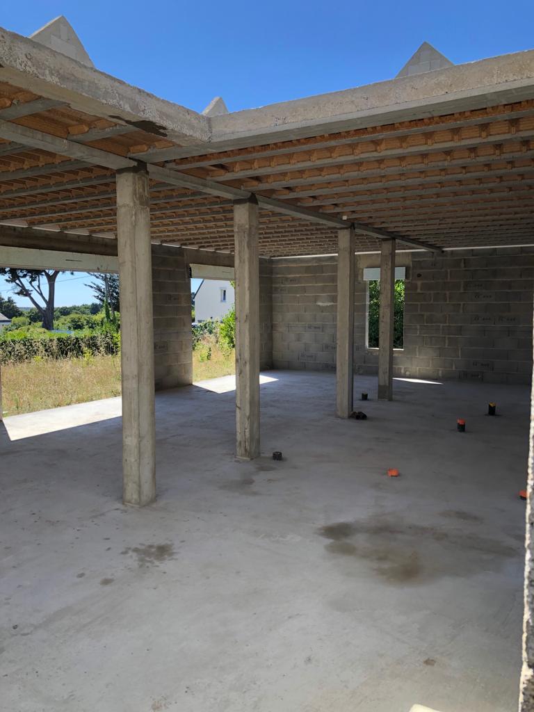 Construction de l'intérieur d'une maison