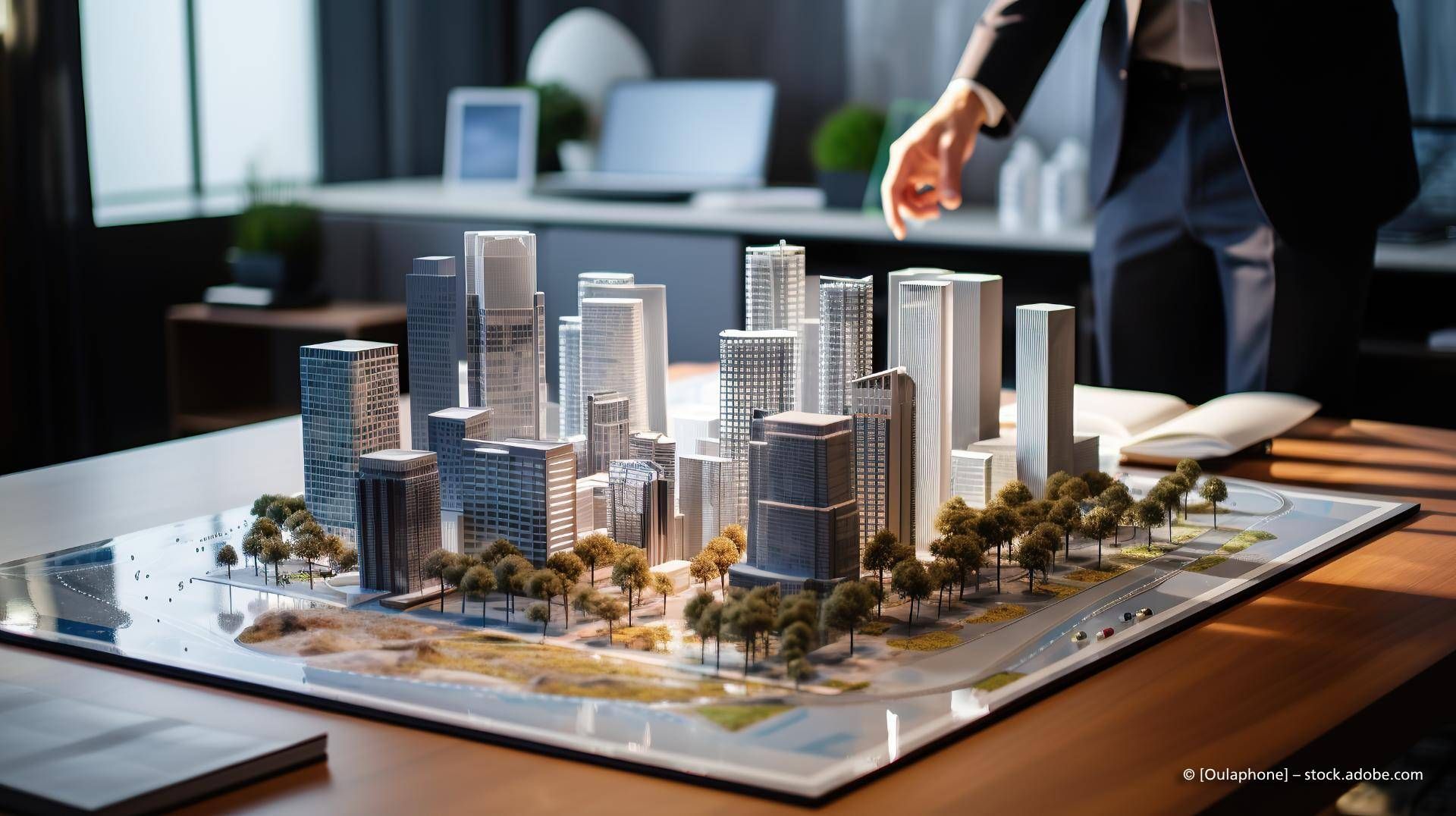 Hochhaussiedlungmodell Pflieger Immobilien