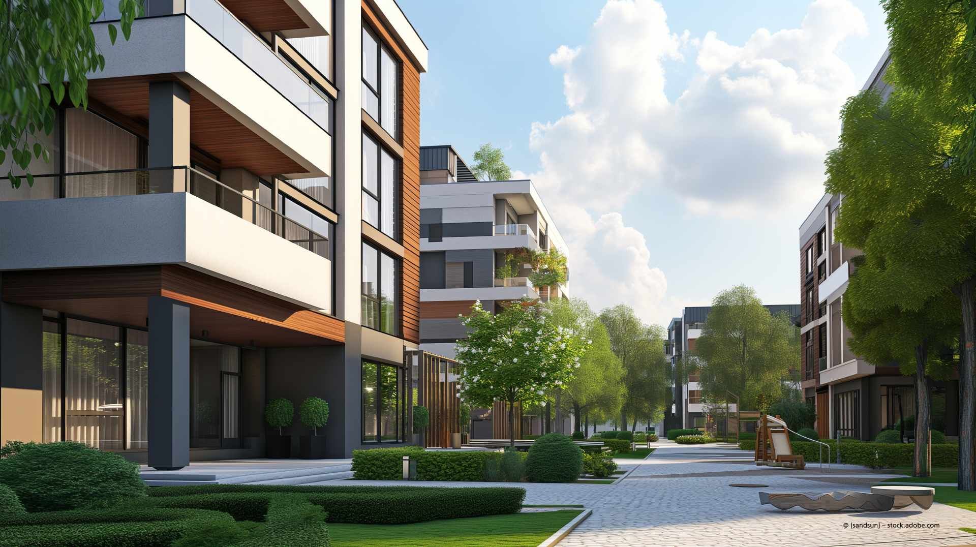 3D Modell Wohnsiedlung Pflieger Immobilien