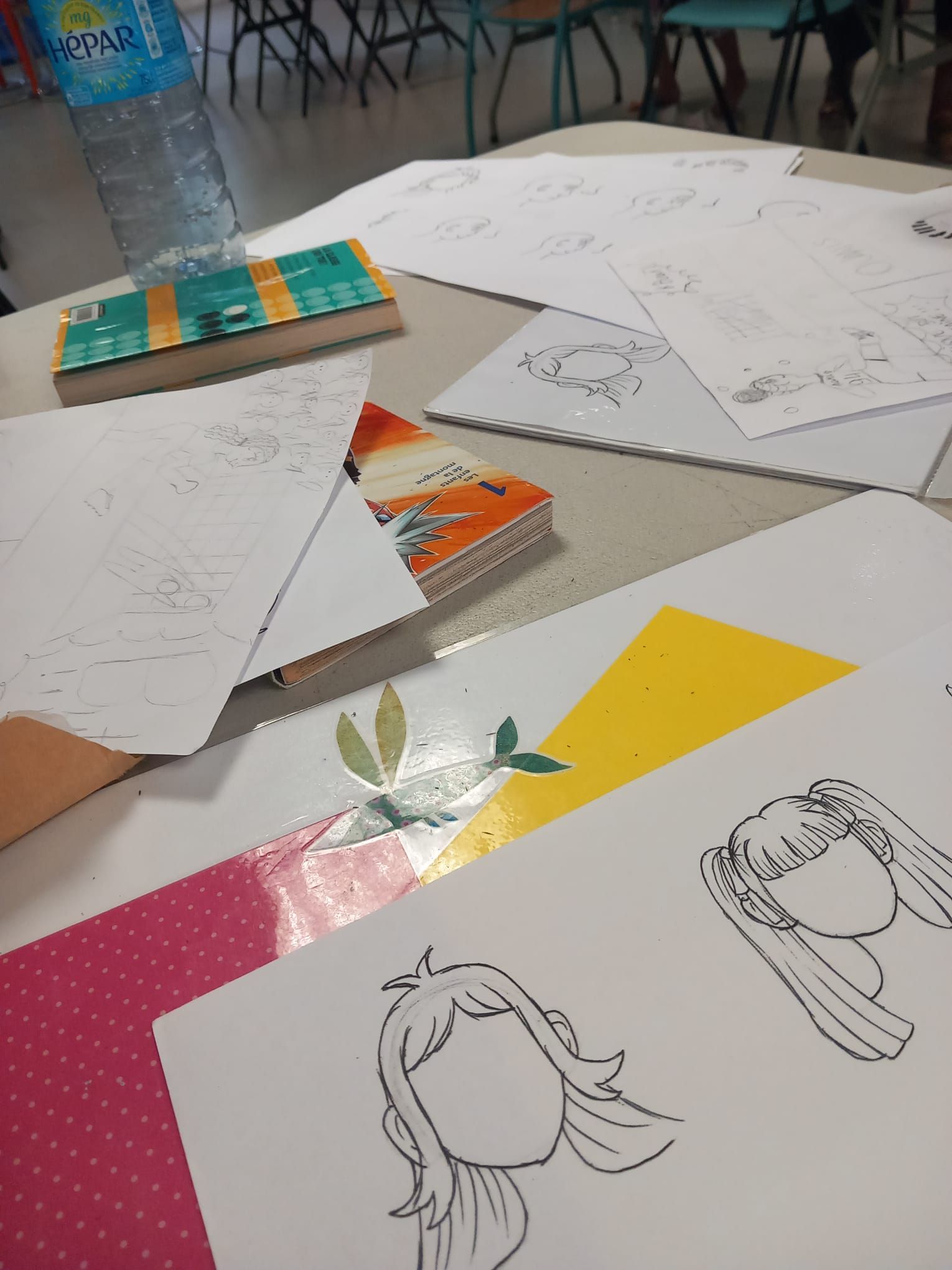 Atelier de dessin de coupes de cheveux style manga