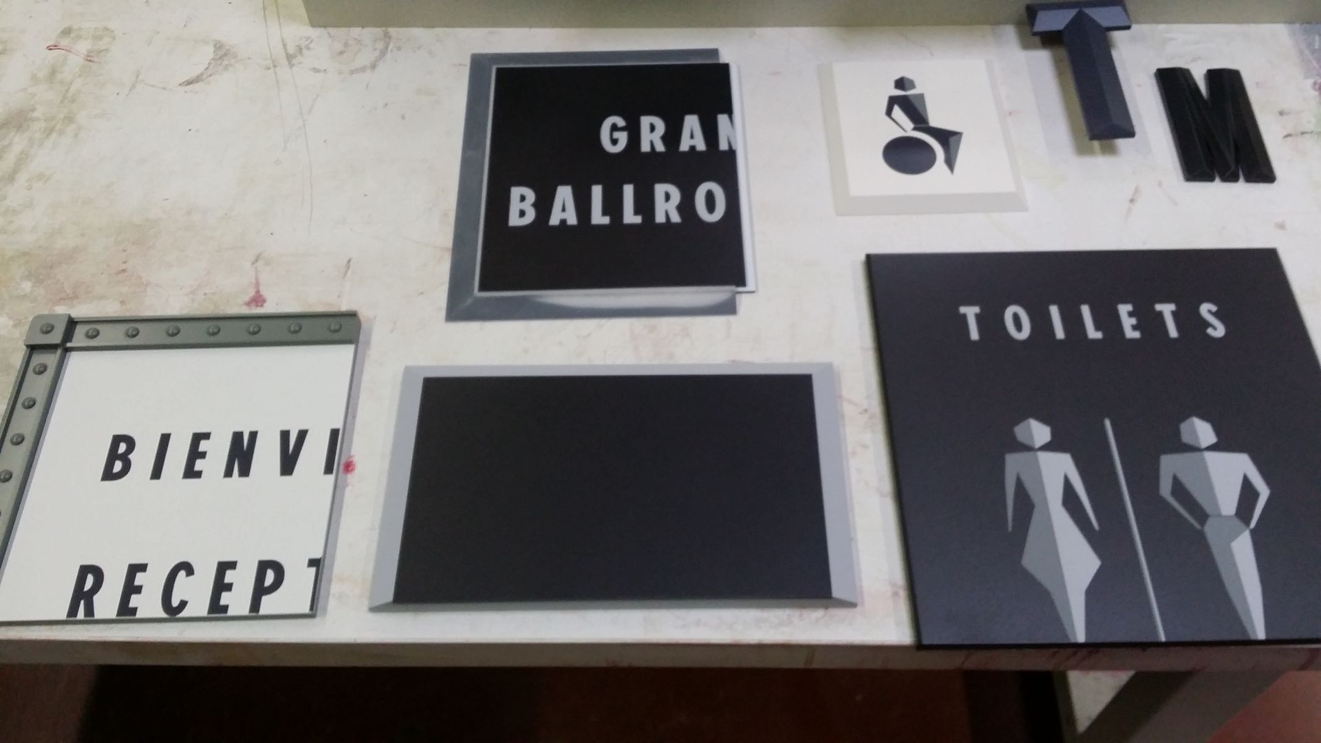 Maquette signalétique