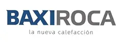 Logo for BaxiRoca with the text "la nueva calefacción".