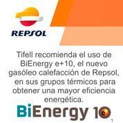 Anuncio de Repsol promocionando el diésel de calefacción BiEnergy e+10.