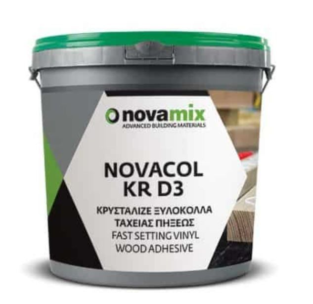 NOVACOL KR D3 Ρευστή κόλλα κρυσταλιζέ ταχείας πήξης για αδιάβροχη συγκόλληση ξύλου