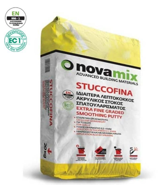 STUCCOFINA Στόκος σπατουλαρίσματος για εσωτερικούς και εξωτερικούς χώρους