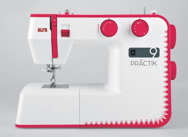 Una máquina de coser con el número 9