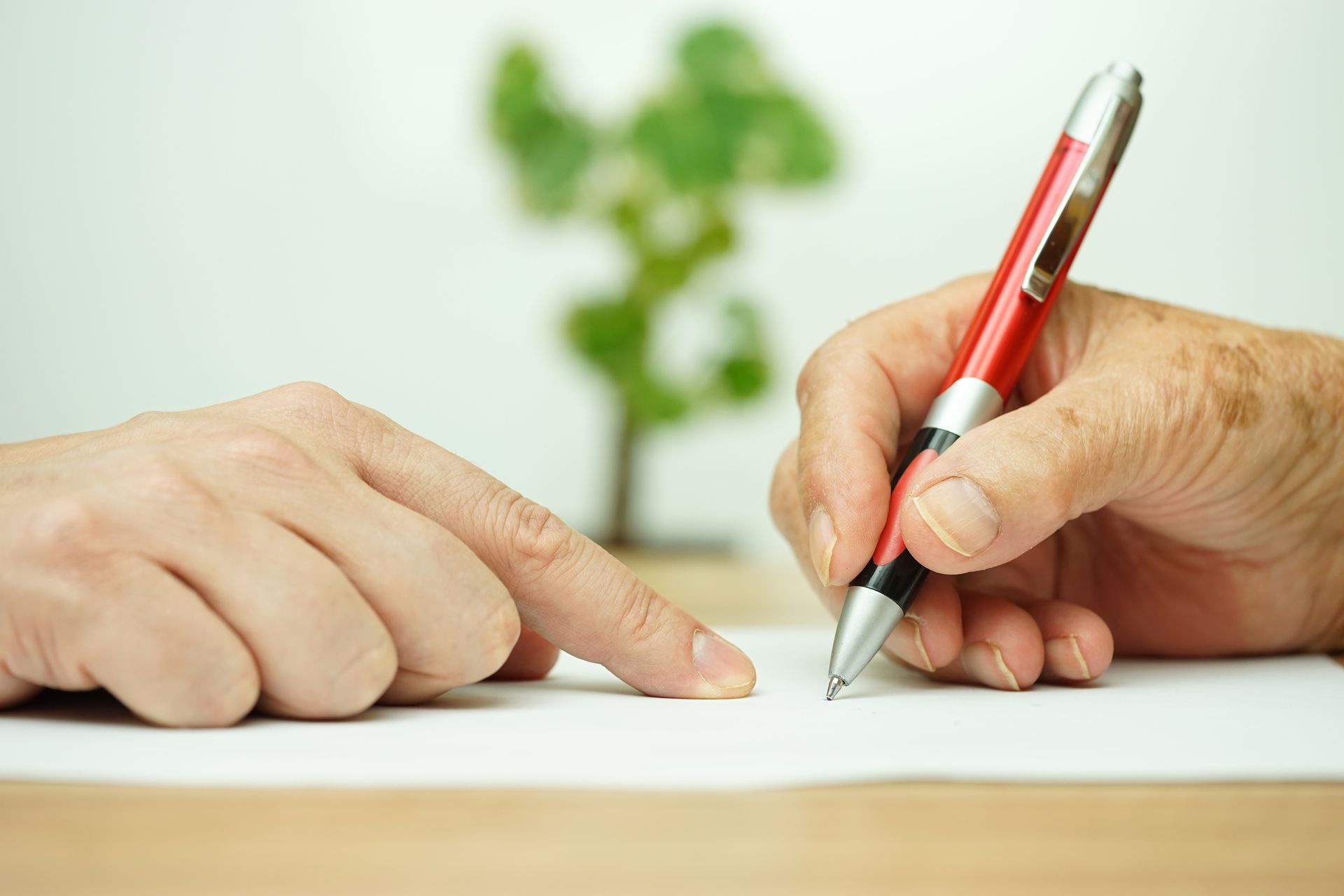 Unterschreiben einer Vorsorgevollmacht