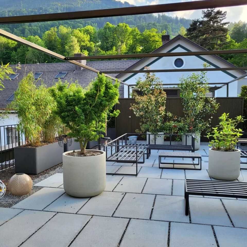 Terrasse von der Blumenhaus & Gartenbau Brühlmann AG