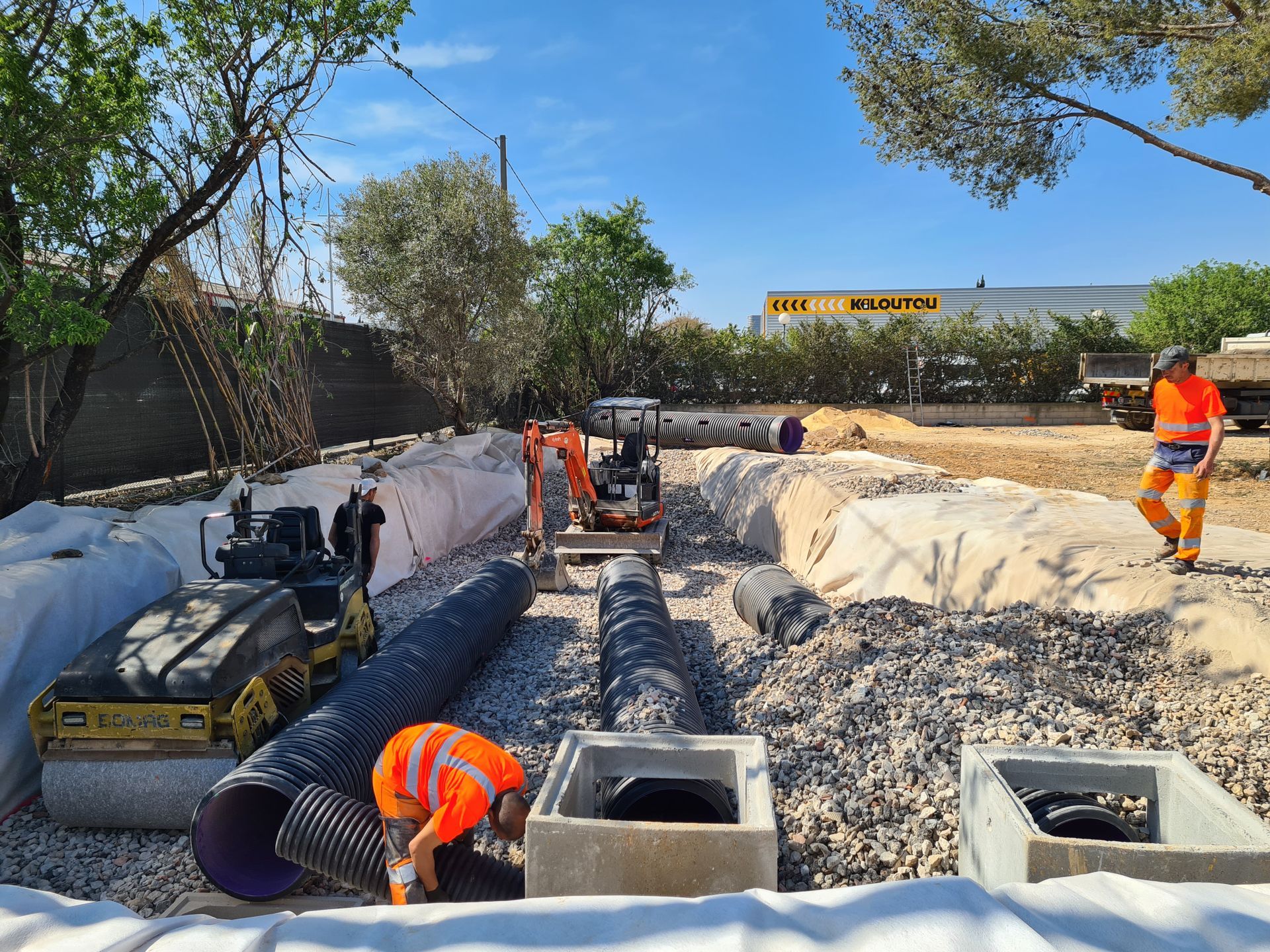 Création de bassin de rétention