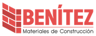 BEN&Iacute;TEZ logo in red with brick icon and the words &ldquo;Materiales de Construcci&oacute;n&rdquo; below