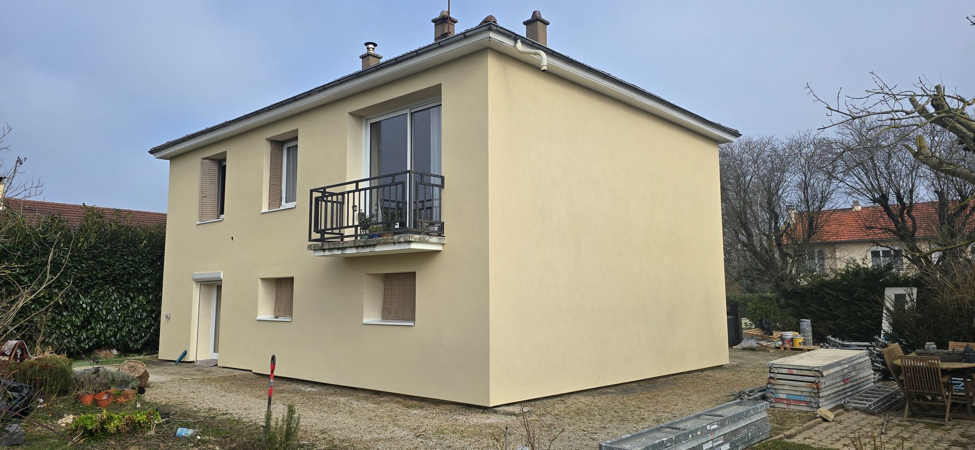 Rénovation de peinture sur façade