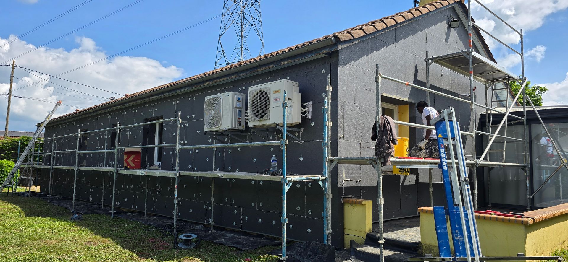 Avancée des travaux d'isolation