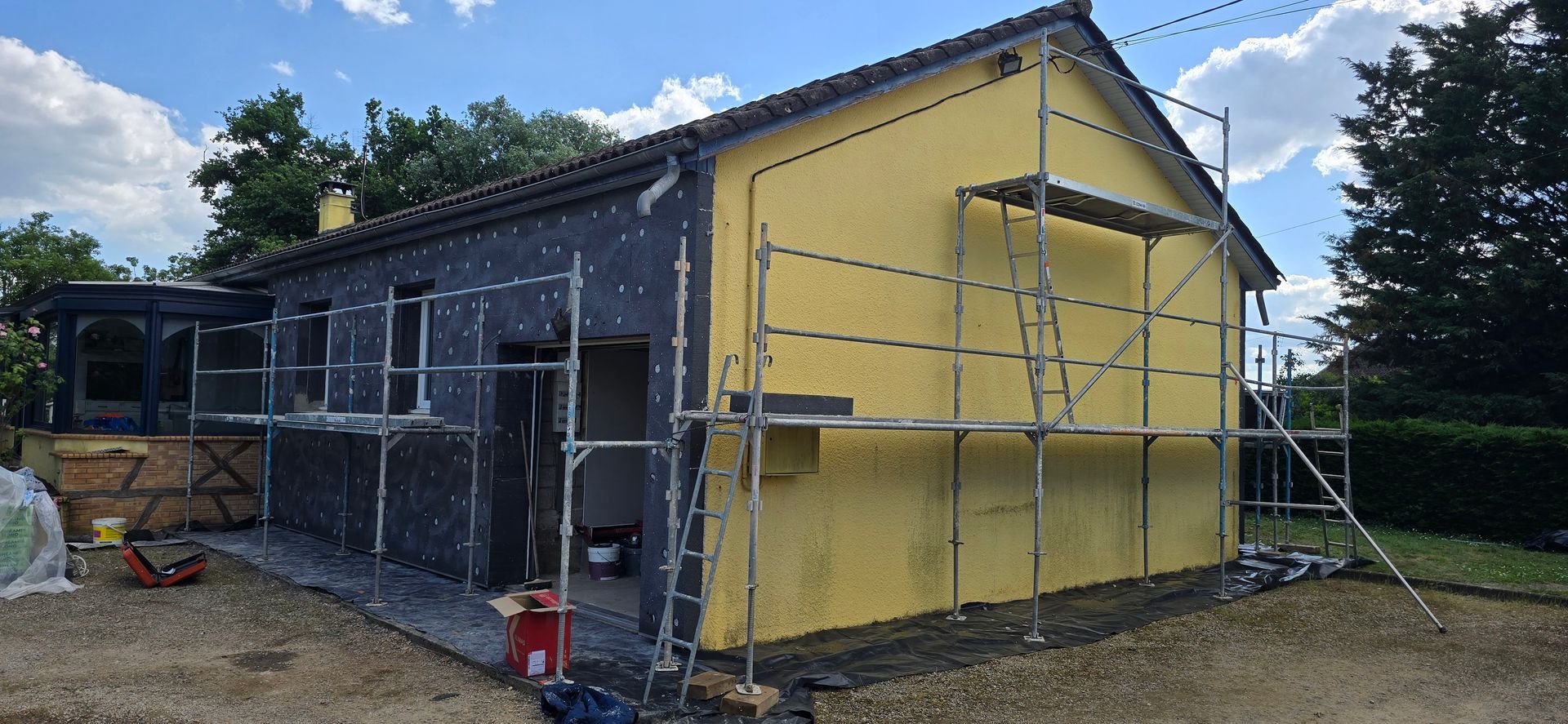 Isolation extérieur d'une façade