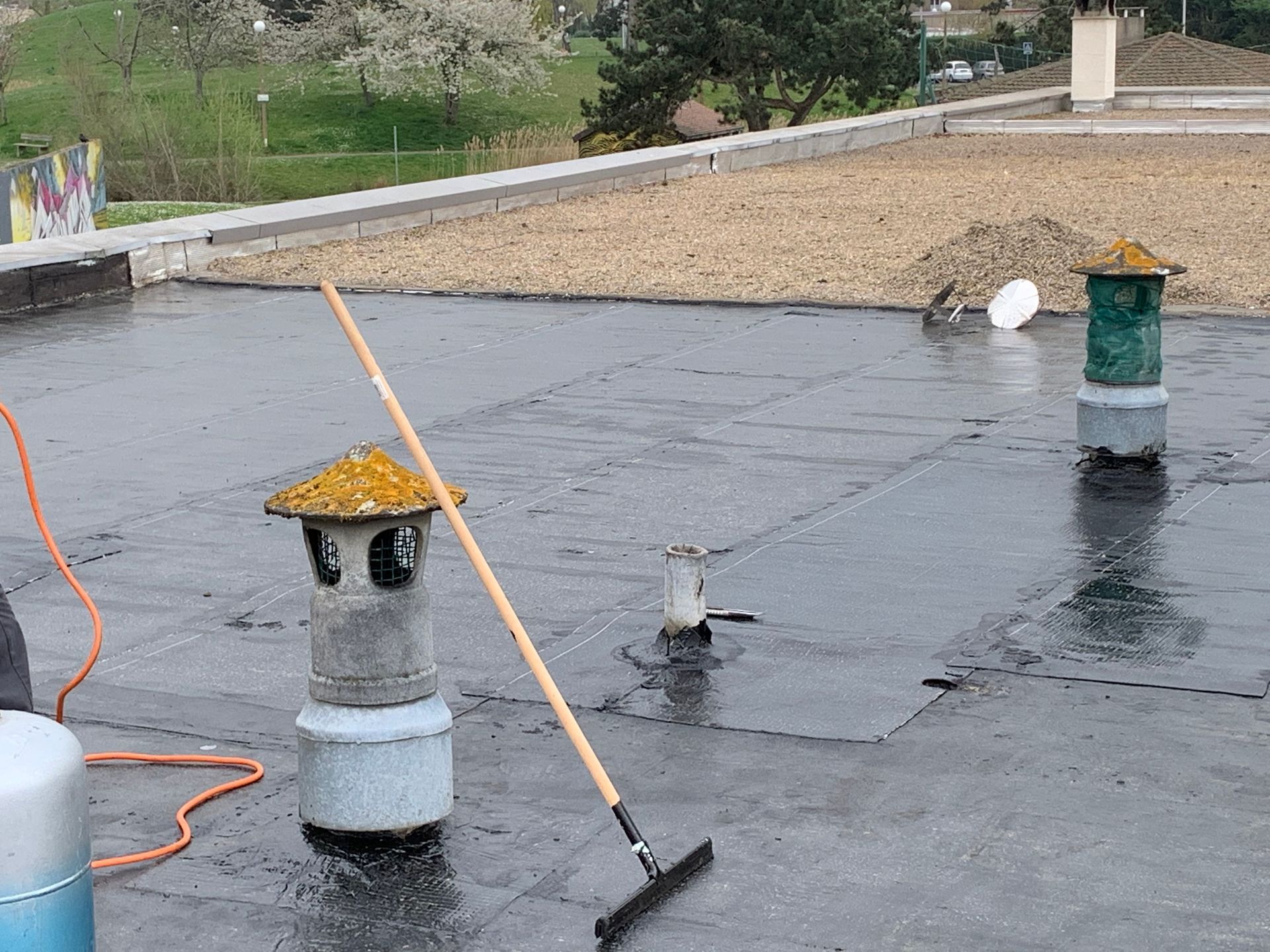 Toiture-terrasse en rénovation