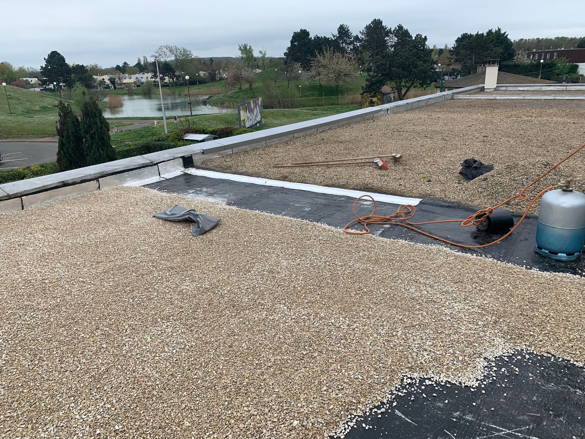 Toiture-terrasse rénovée