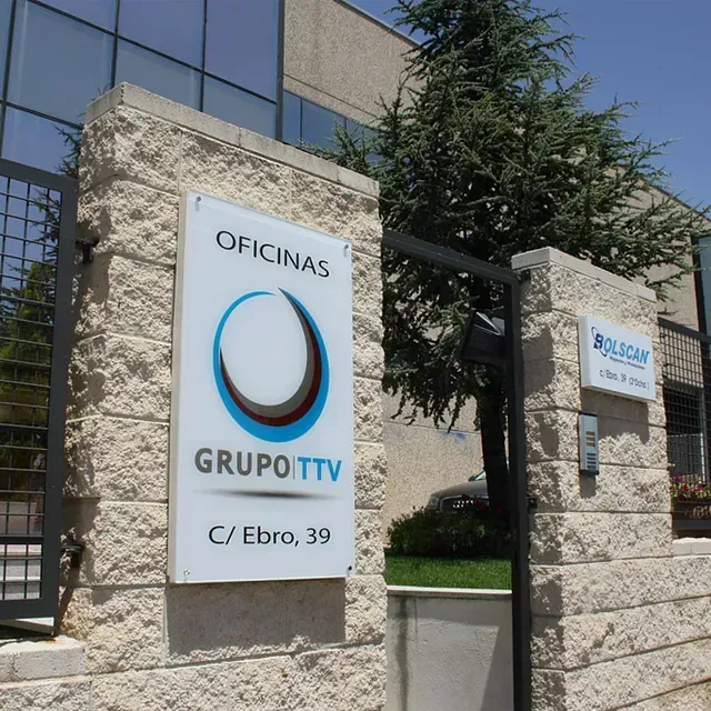 Rótulo para las oficinas de