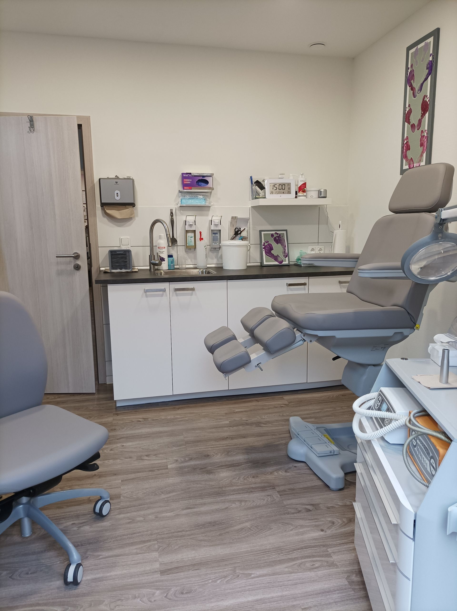 Anja Meißner Podologie, Behandlungsraum mit Stuhl