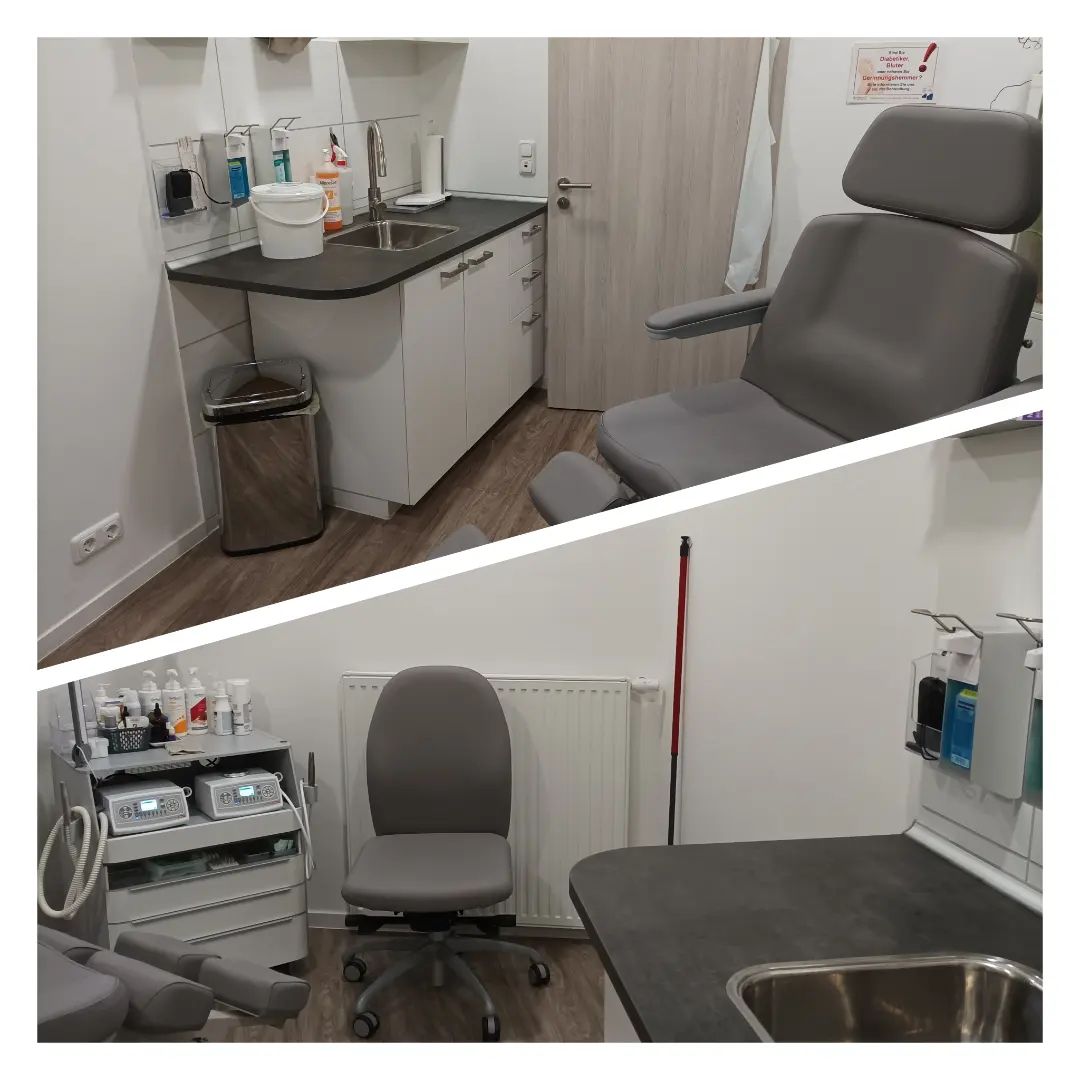 Anja Meißner Podologie, Behandlungsraum mit Stuhl