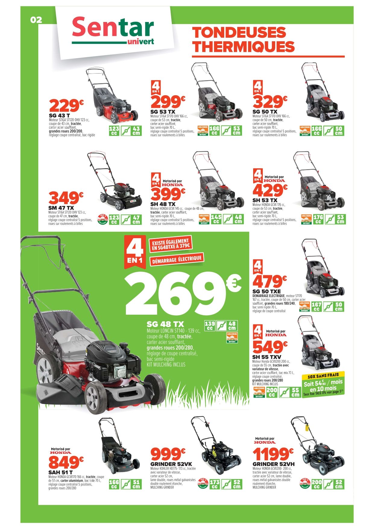 Promos du printemps 2025 sur les tondeuses