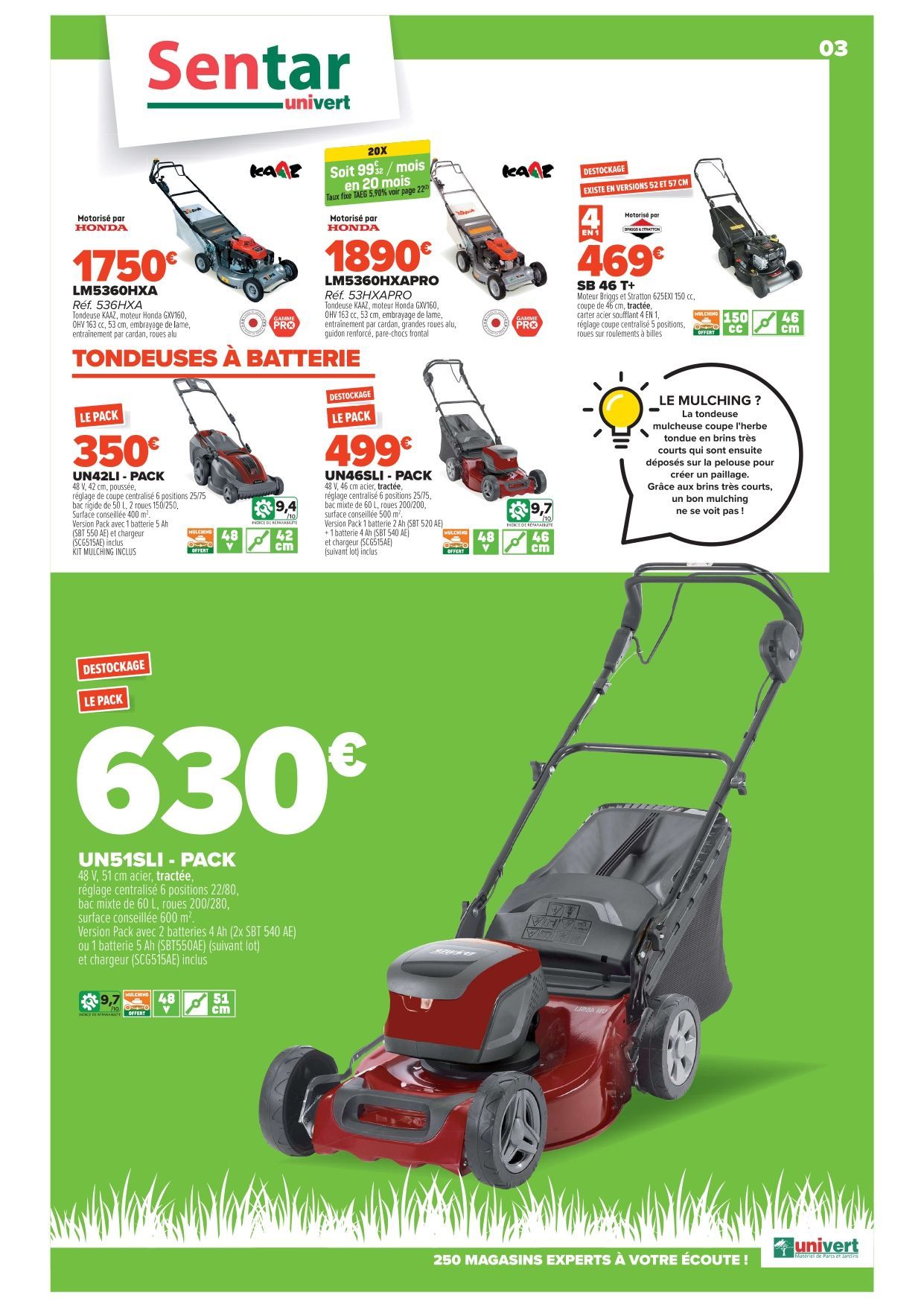 Promos du printemps 2025 sur les tondeuses pour le jardin