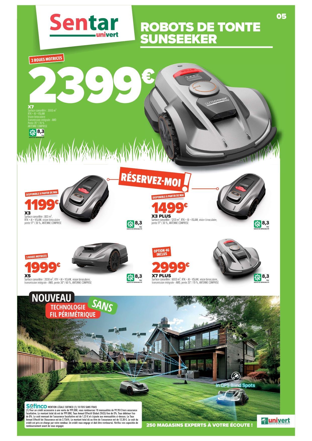 Promos du printemps 2025 sur les tondeuses motorisées autonomes