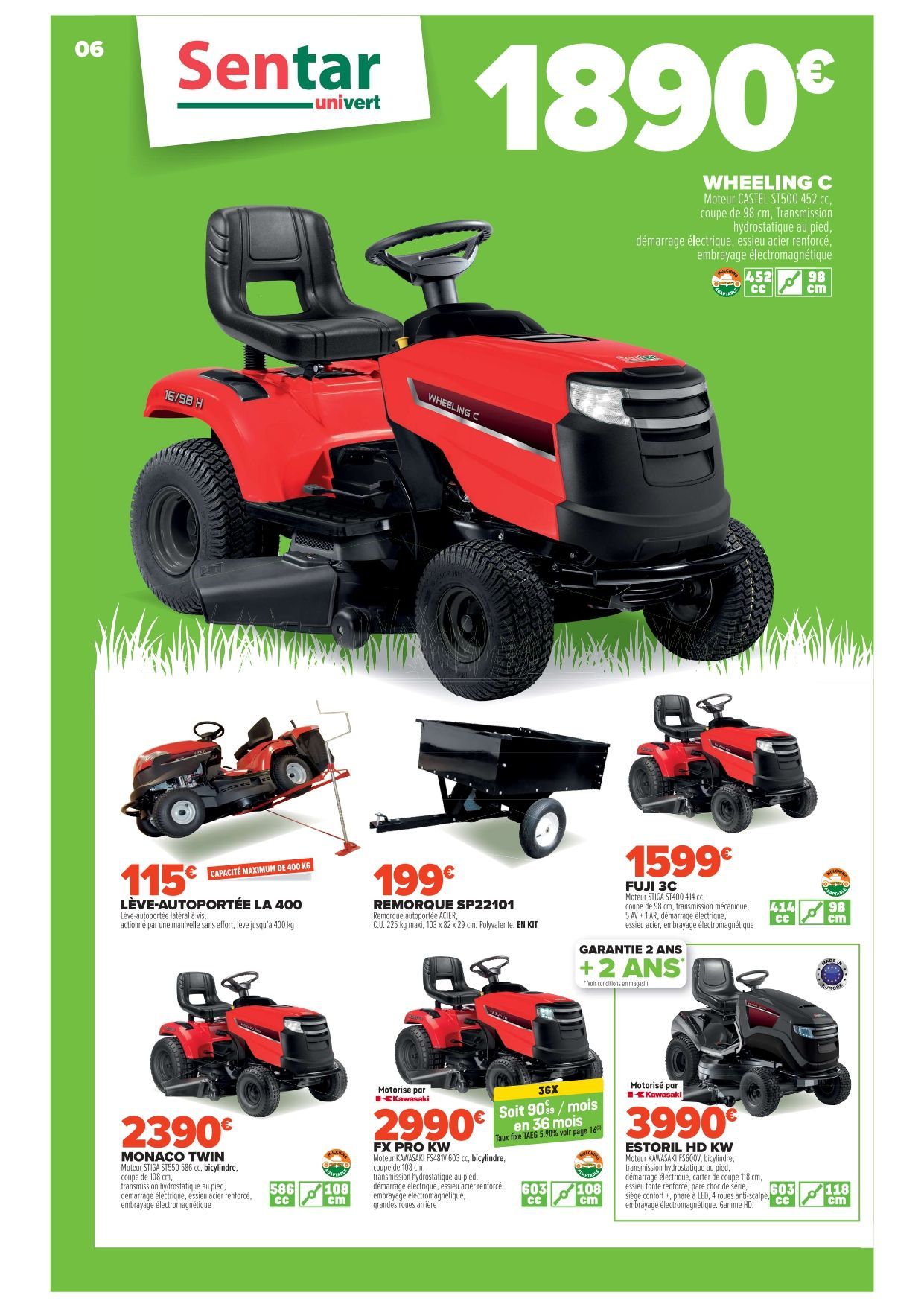 Promos du printemps 2025 sur les tracteurs tondeuses