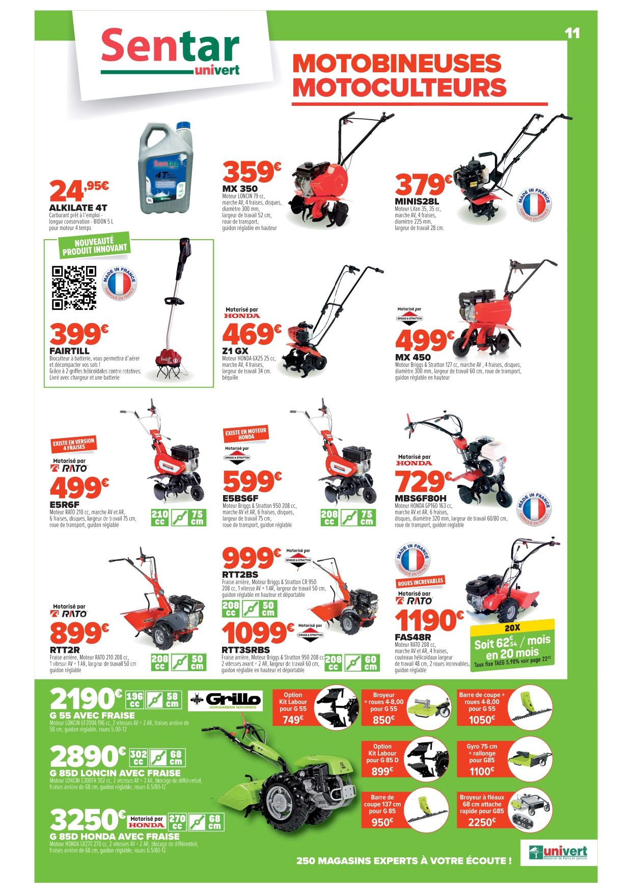 Promos univert sur les motoculteurs pour le printemps 2025