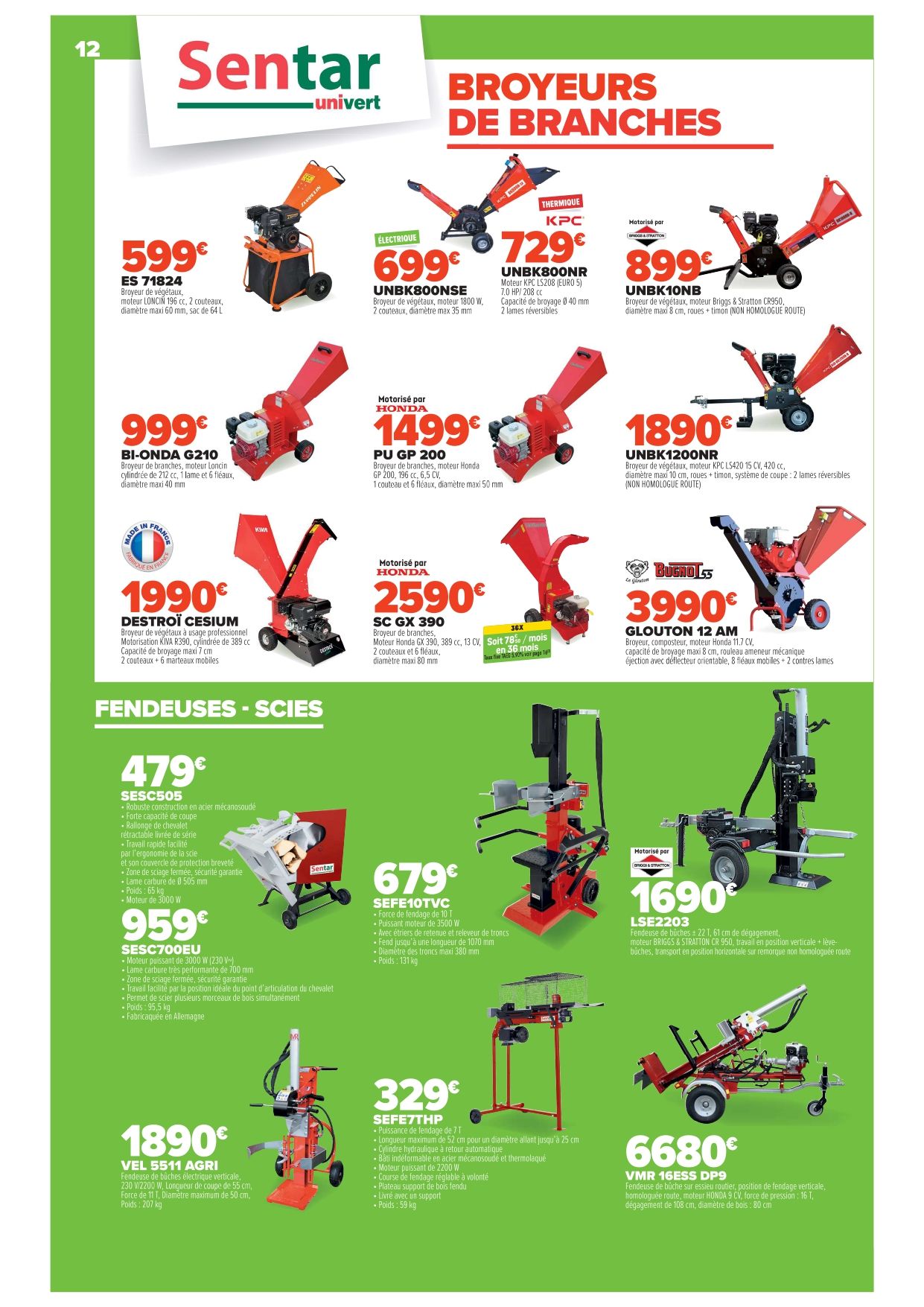 Promos univert sur les broyeurs de branches pour le printemps 2025