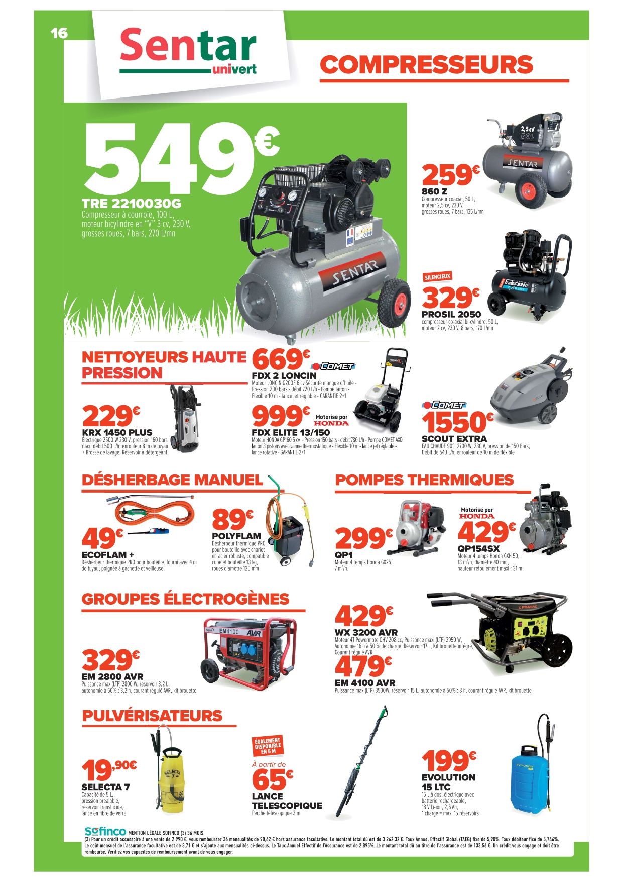 Promos pour le printemps 2025 sur les compresseurs