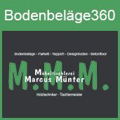 Es ist ein Logo für ein Unternehmen namens Bodenbeläge 360.