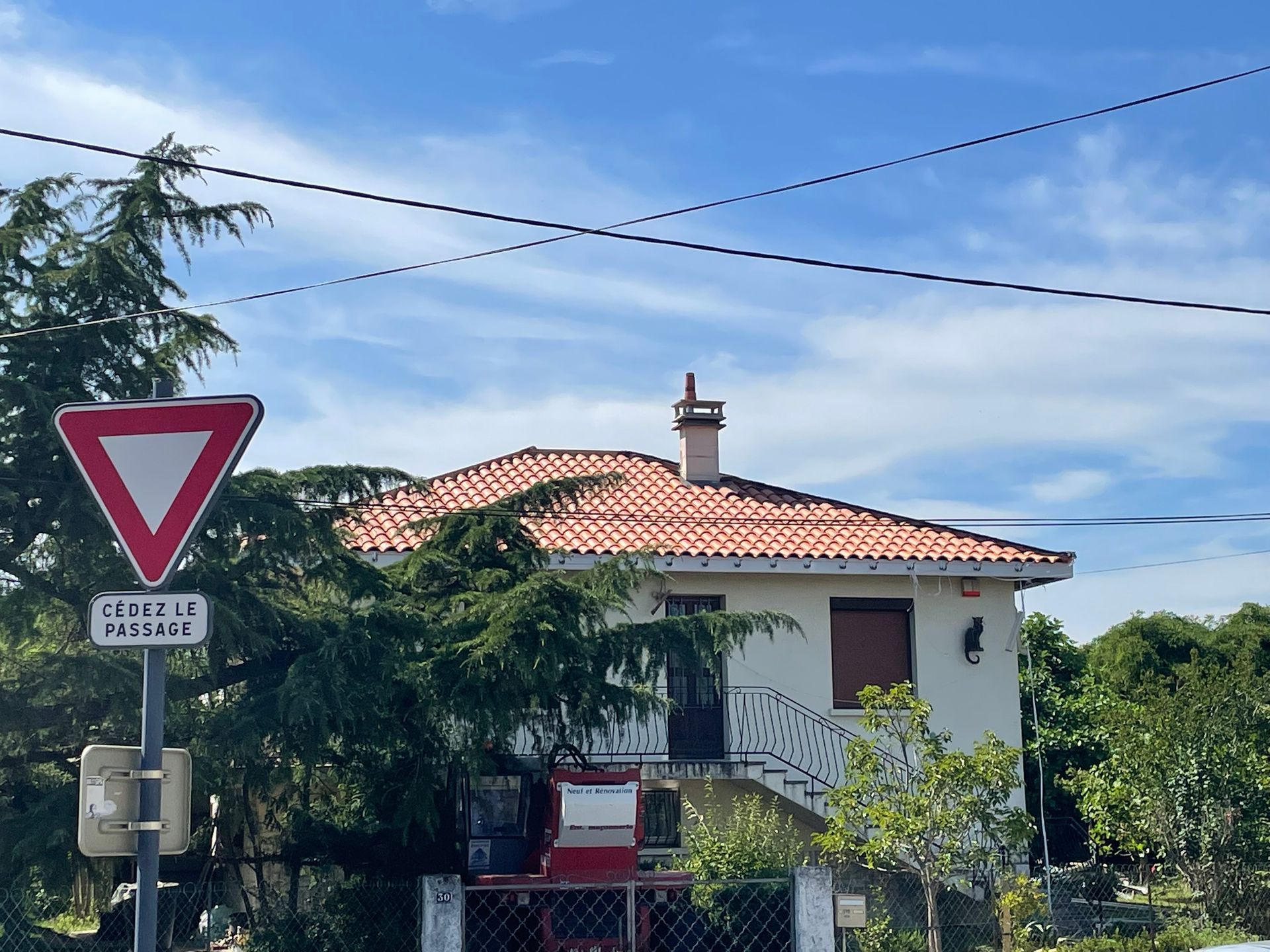 Couverture d'une maison finie