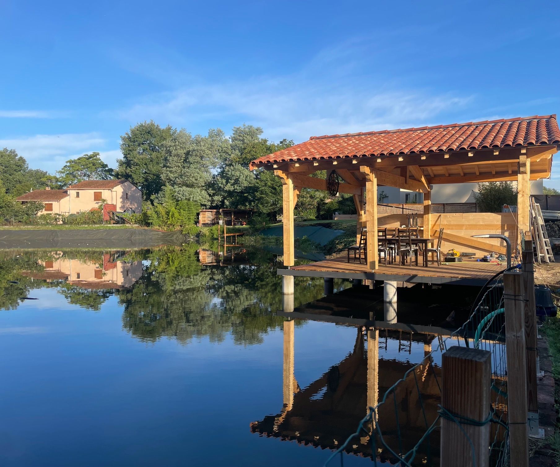 Charpente en bois pour une construction