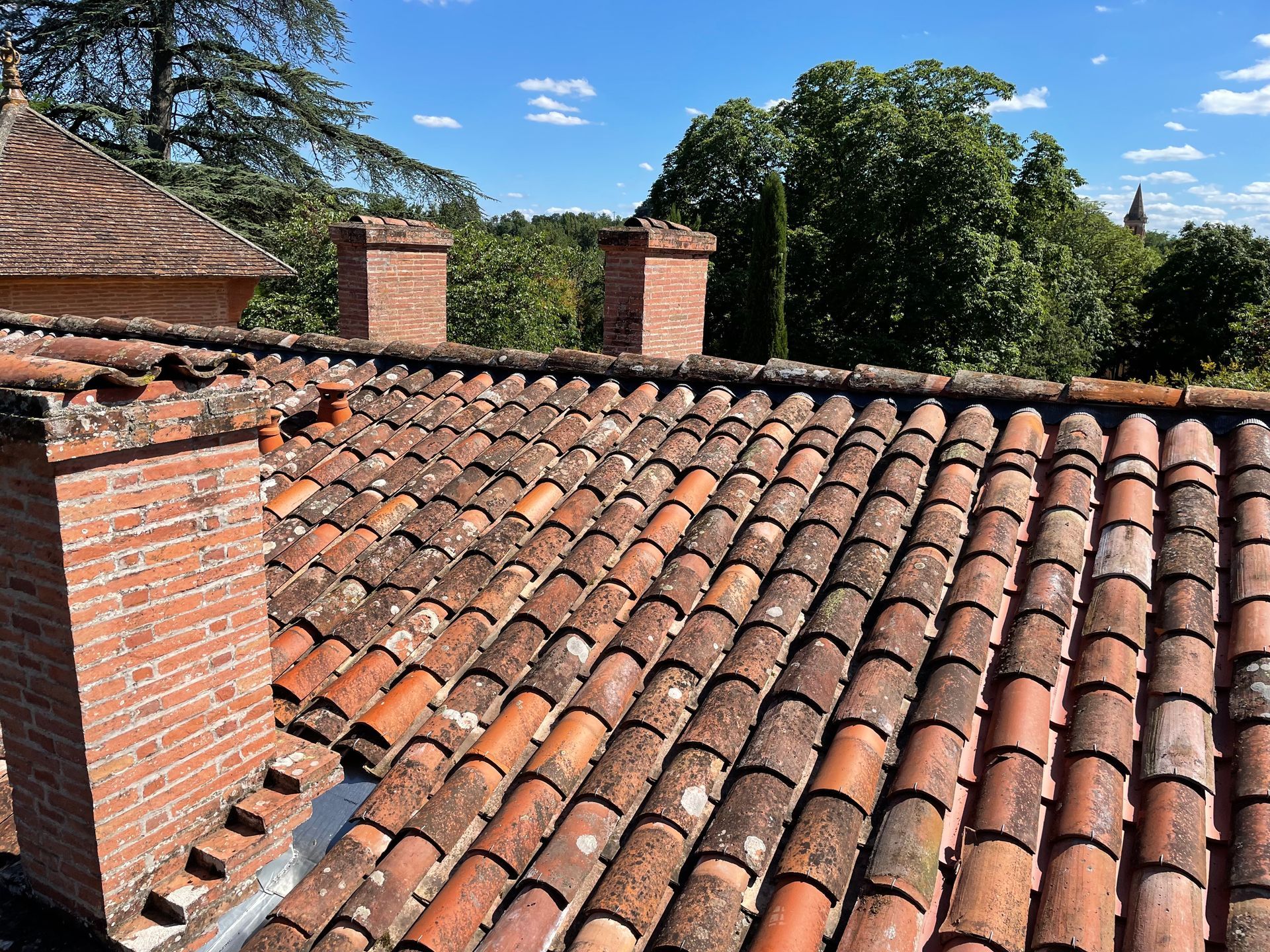 Ancienne toiture en tuiles