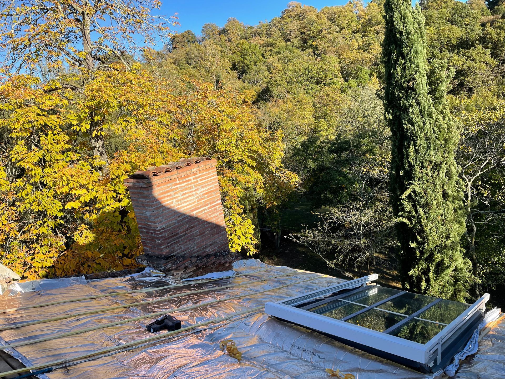 Pose d'une fenêtre de toit