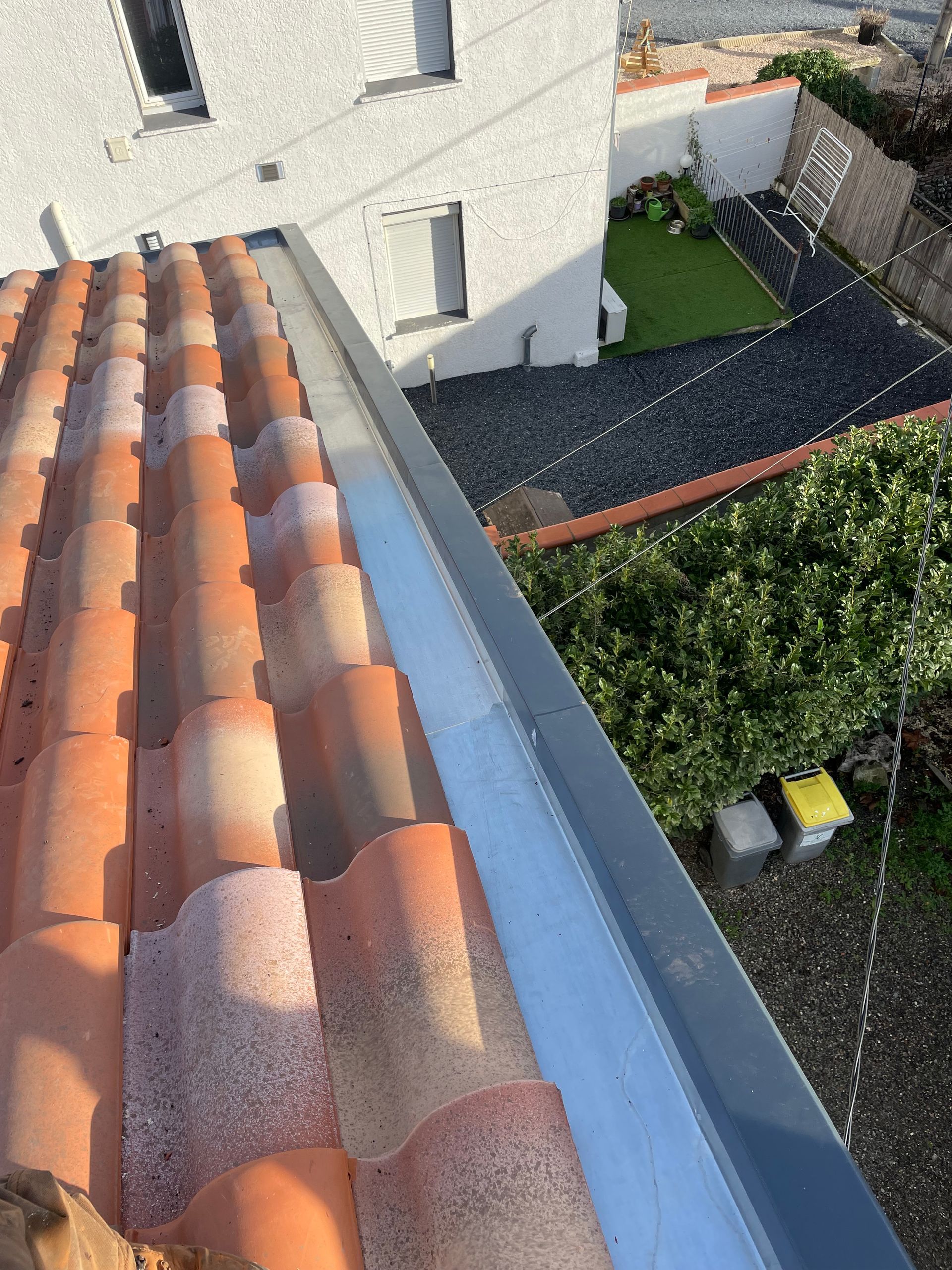 Gouttière en aluminium