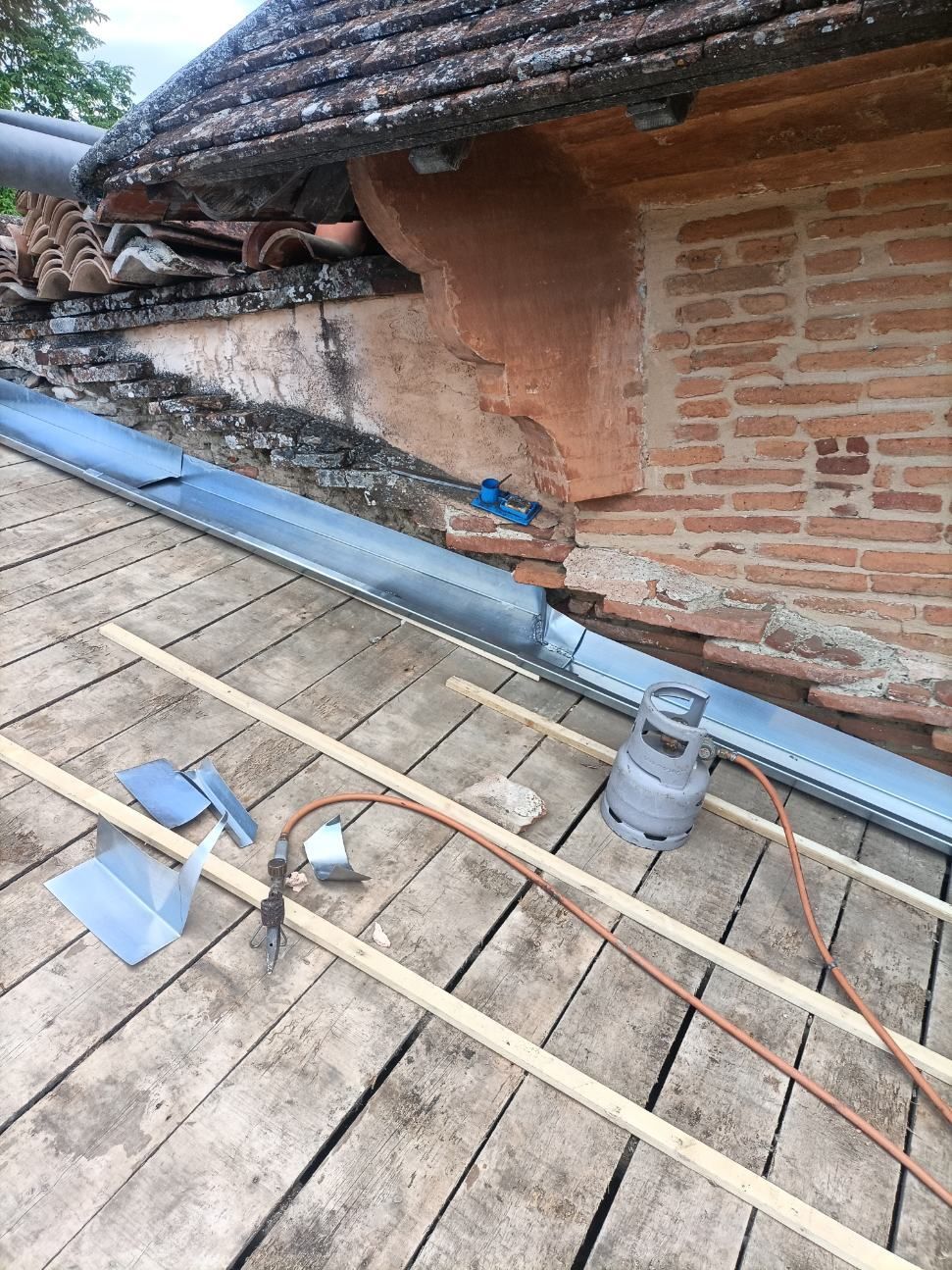 Descente en zinguerie