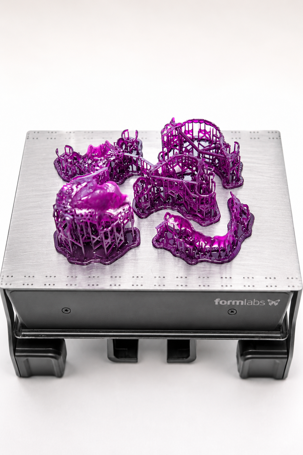 maquettes de châssis en sortie d'impression 3d
