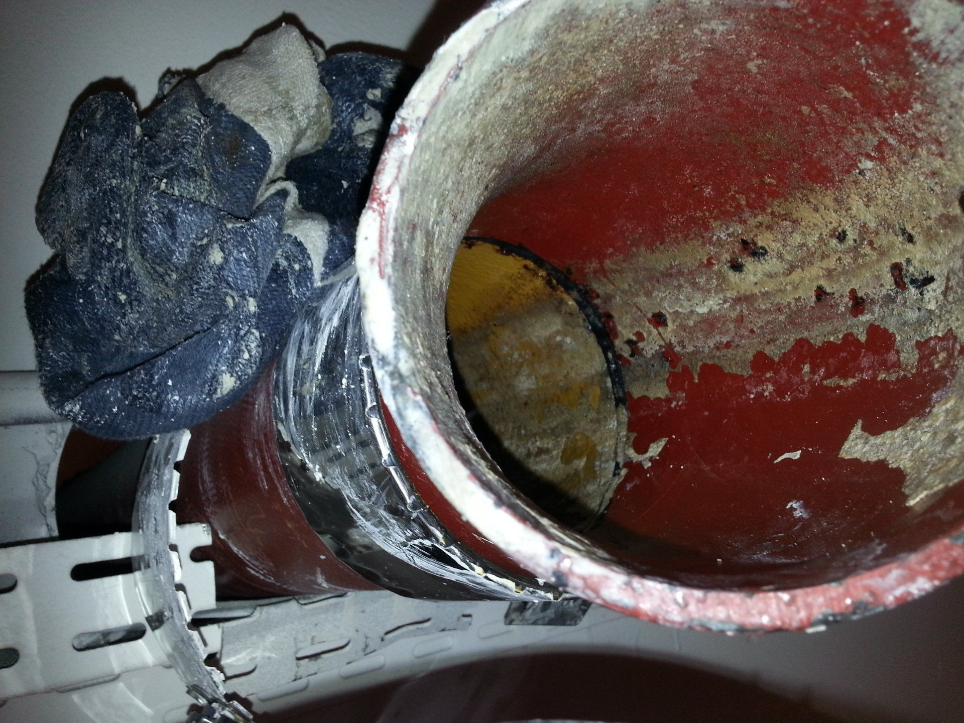 Colonne après détartrage