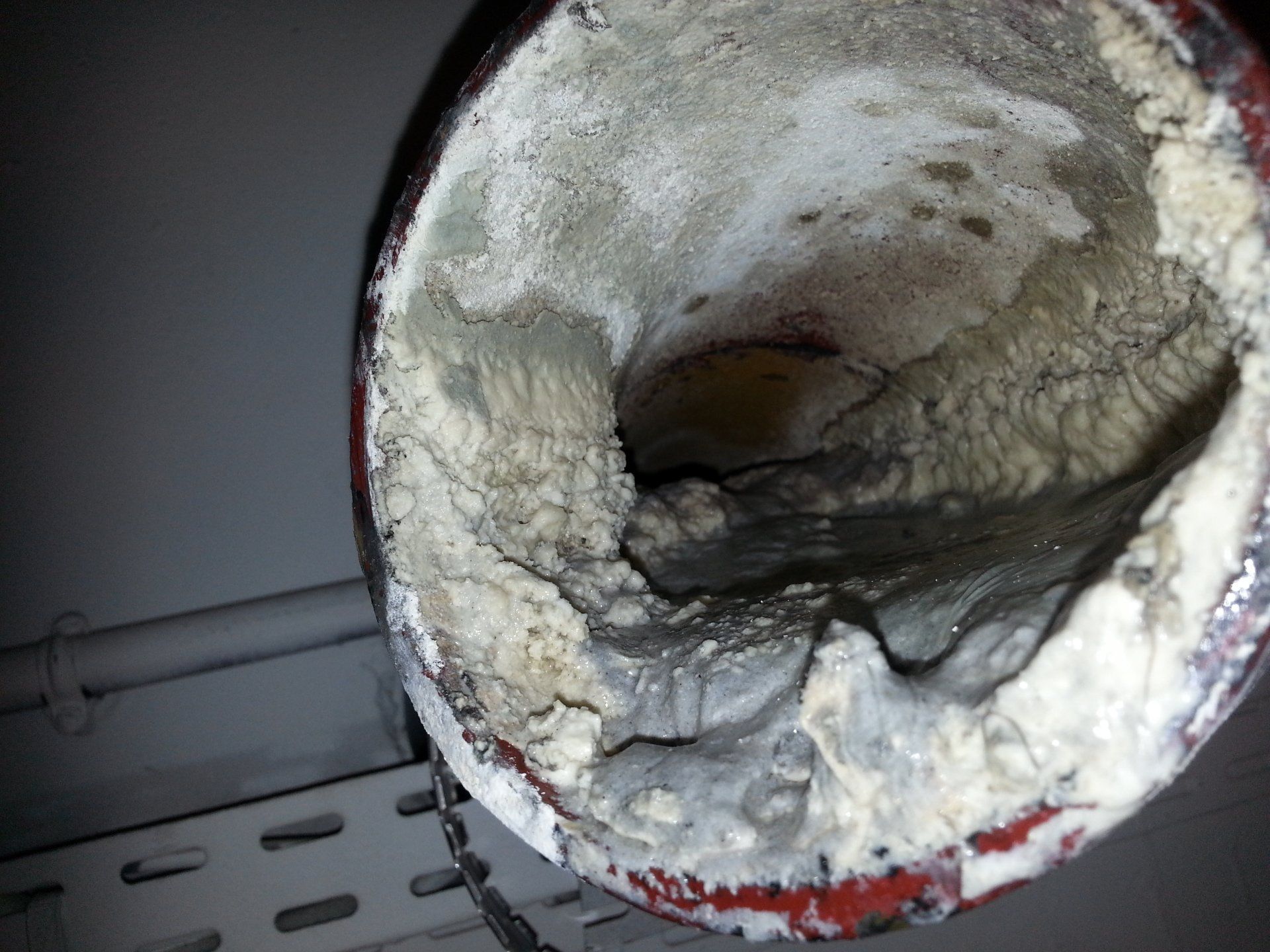 Colonne avant détartrage