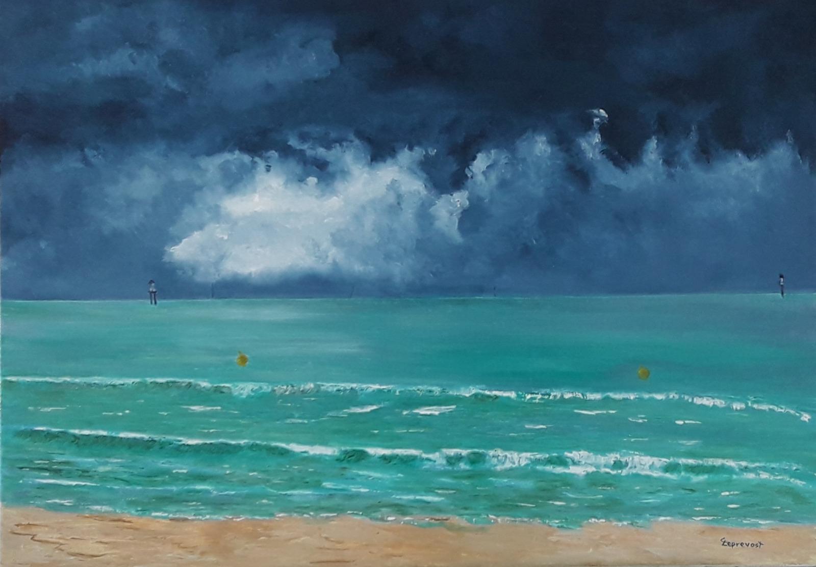 COULEURS IRREELLES AVANT L'AVERSE (50X70)