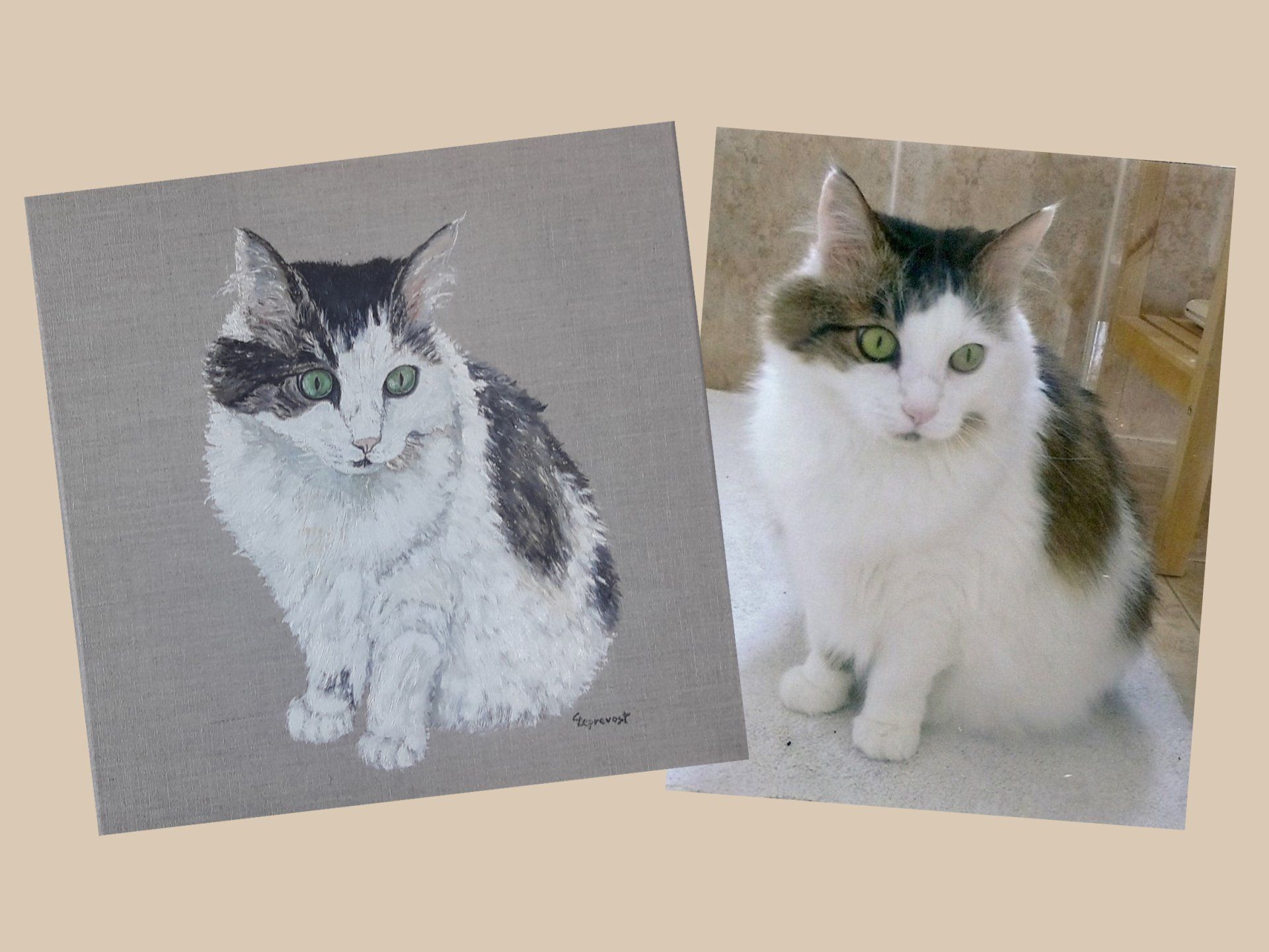 Portrait de Opale d'après photo
