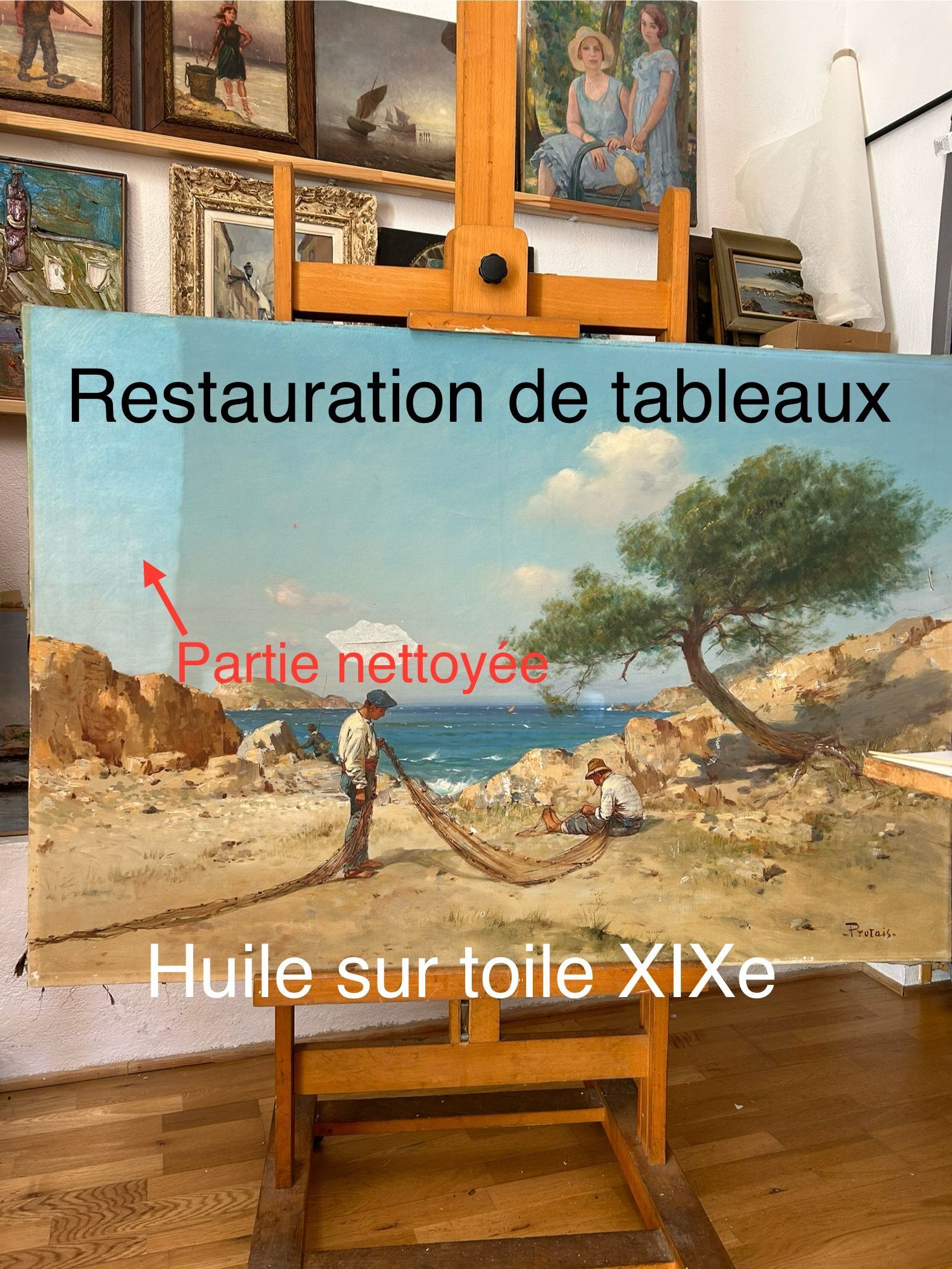 Restauration de tableaux - Venez à l'Atelier Eva Boule à Paris 9ème Restauration de tableaux - Venez à l'Atelier Eva Boule à Paris 9ème