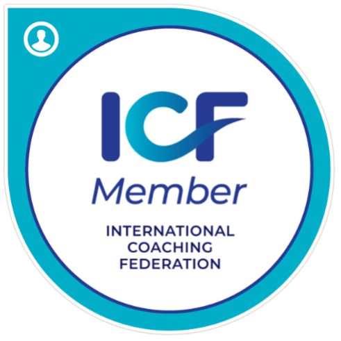 Un logotipo azul y blanco para la federación internacional de entrenadores