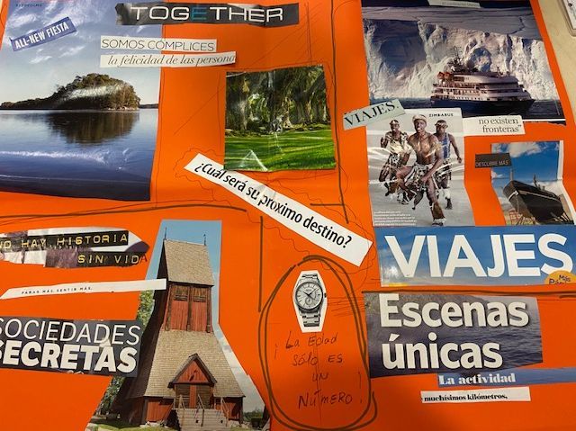 Un collage de imágenes con una que dice 