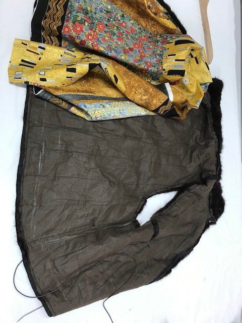 Manteau fourrure usé