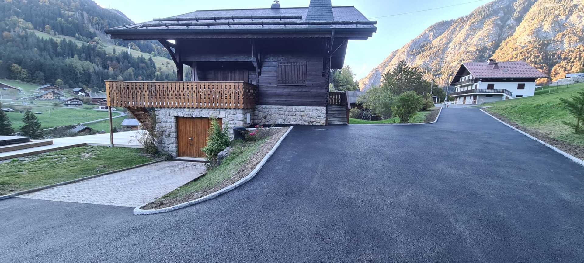 Aménagement de cour - enrobé