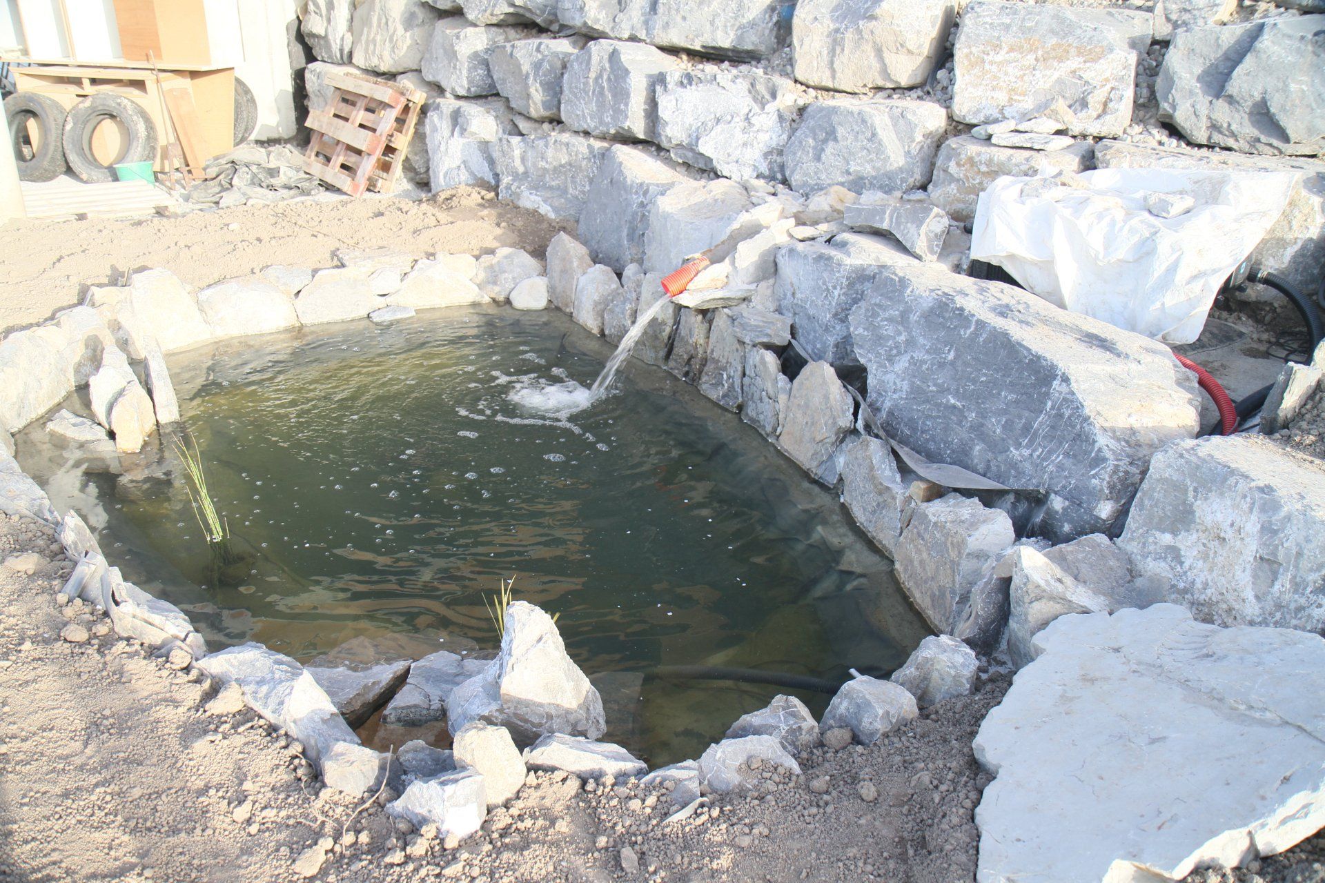 Création d'un bassin aquatique